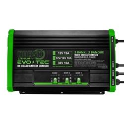 Norsk  EVO-TEC™ 12V+12V/16V+36V – 3 Bank Selectable On-Board Charger